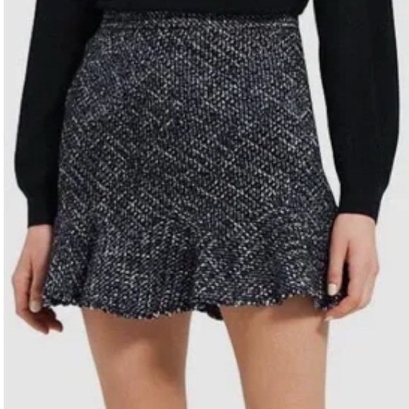 Theory Dresses & Skirts - THEORY WOOL-BLEND TWEED DIAGONAL MINI SKIRT, Size 10